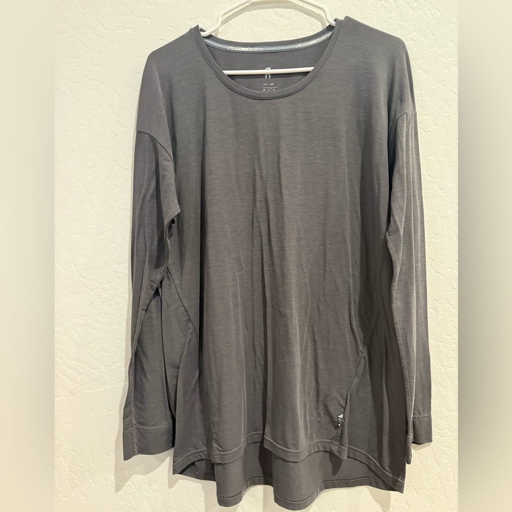 On Running Charcoal Long Sleeve Women's Top